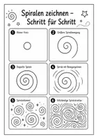 Vorschau - Arbeitsblätter - Spiralen Vincent van Gogh Kunst Klasse 3–5 - Seite 3