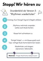 Vorschau - Arbeitsblätter - Musik-Reaktionsspiel mit Triangel: Stopp! Wir hören zu - Seite 2