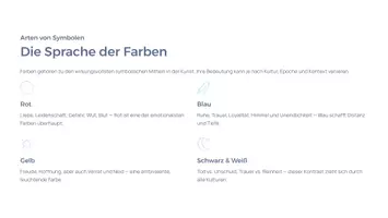 Vorschau - Präsentationen/Tafelbilder - Symbolik in der Kunst – Bedeutung, Interpretation & visuelle Sprache | Kunstgeschichte Präsentation - Seite 3