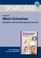 Vorschau - Arbeitsblätter - Glaubensvorbilder: Albert Schweitzer - Deckblatt
