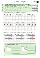Vorschau - Arbeitsblätter - Schriftliches Multiplizieren - mittel - Seite 1