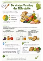 Vorschau - Arbeitsblätter - Hauswirtschaft: Ausgewogene Ernährung inkl Ernährungsmodelle - Seite 2