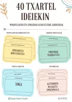 Vista previa - Hojas de trabajo - Mindfulness-eko 40 txartel emozioak kudeatzeko jarduerak - Portada