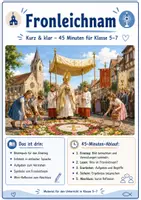 Vorschau - Stundenentwürfe - Religion Klasse 5-7: Was ist Fronleichnam? (45-Min. Material) - Seite 1