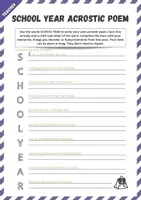 Vorschau - Arbeitsblätter - End of year - Summer Holidays - Acrostic Poem (Kreativaufgabe zum Schuljahresabschluss) - Seite 2