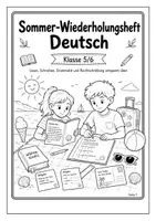 Vorschau - Arbeitsblätter - Sommerferien Deutsch – Ferienheft Klasse 5/6 - Seite 1