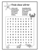 Vorschau - Mal- und Bastelvorlagen - MEGA-Rätselspaß (79 Seiten): Strand, Meer & Ferien – Viele Sudokus, Suchsel, Labyrinthe & Malvorlagen für die Grundschule (Klasse 1-4) - Seite 3