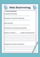 Vorschau - Arbeitsblätter - Buchvortrag - Ablauf, Checkliste und Kriterien - Seite 3