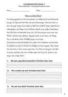 Vorschau - Arbeitsblätter - Test Lesen Deutsch Klasse 2 Textverständnis zweifach differenziert - Seite 3