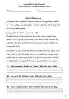 Vorschau - Arbeitsblätter - Test Deutsch Lesen Klasse 2, Textverständnis - Seite 3