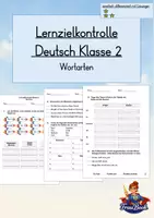 Vorschau - Arbeitsblätter - Paket Wortarten Deutsch Klasse 2, Spiel und Test - Deckblatt