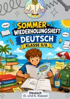 Vorschau - Arbeitsblätter - Sommerferien Deutsch – Ferienheft Klasse 5/6 - Deckblatt