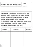 Vorschau - Arbeitsblätter - Nomen, Verben, Adjektive Frühling - Seite 1