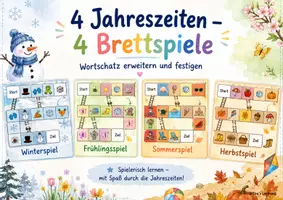 Vorschau - Spiele - 4 Jahreszeiten/4 Brettspiele_DAZ - Deckblatt