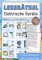 Vorschau - Arbeitsblätter - Lesespaziergang Elektrische Geräte - Deckblatt