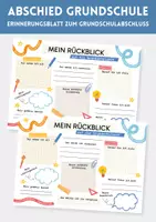 Vorschau - Arbeitsblätter - Abschied Grundschule & Schuljahresende | Erinnerungsblatt Grundschulabschluss | Erinnerung Grundschule, Reflexion & Abschiedsaktivitäten Klasse 4 - Deckblatt