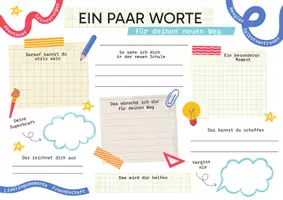 Vorschau - Anderer Materialtyp - Abschied Grundschule | Grundschulabschluss & Schuljahresende | Persönliche Worte zum Abschied, Erinnerung & Reflexion - Seite 1