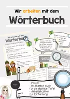 Vorschau - Poster - Arbeit mit dem Wörterbuch Poster und Arbeitsblätter - Deckblatt