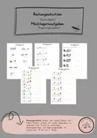 Vorschau - Arbeitsblätter - Rechengeschichten | Sachaufgaben | ZR 10 - Deckblatt