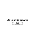 Aperçu - Apprentissages en autonomie - Je lis et je colorie – 60 fiches de lecture et coloriage – Maternelle GS CP – Océan École Ferme Animaux Été - Page 1