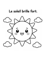 Aperçu - Apprentissages en autonomie - Je lis et je colorie – 60 fiches de lecture et coloriage – Maternelle GS CP – Océan École Ferme Animaux Été - Page 2
