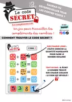 Aperçu - Feuilles d'exercices - Le code secret des compléments à 10 – Atelier autonome GS/CP - Page 1