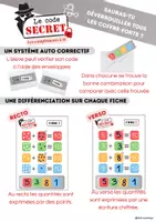 Aperçu - Feuilles d'exercices - Le code secret des compléments à 10 – Atelier autonome GS/CP - Page 2