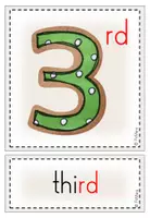 Vorschau - Poster - Picture + Word Cards / Flashcards "Ordinal numbers" - Seite 3