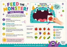 Vista previa - Juegos / Gamificación - Recurso montessori GRATUITO para aprender vocabulario en Inglés | Feed the monster! - página 1