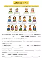 Vorschau - Arbeitsblätter - Übungsblätter la famille - Seite 1