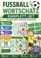 Vorschau - Spiele - Fußball WM Bildkarten - Dominos und Tafelspiele Sparpaket DaF & DaZ #WMFieberImUnterricht - Deckblatt
