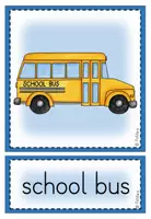 Vorschau - Poster - Picture + Word Cards / Flashcards "School things" - Seite 2