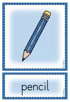Vorschau - Poster - Picture + Word Cards / Flashcards "School things" - Seite 3