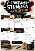 Vorschau - Stundenentwürfe - Vertretungsstunden Deutsch Klasse 9-10 - Arbeitsblätter - Deckblatt