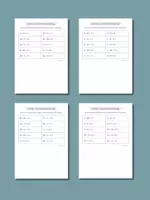 Vorschau - Arbeitsblätter - Punkt- vor Strichrechnung: 20 Arbeitsblätter - Deckblatt