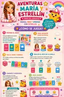 Vista previa - Juegos / Gamificación - Aventuras Estrellín. Juego manipulativo de lenguaje. Sinónimos, antónimos, frases e imaginación. - Portada