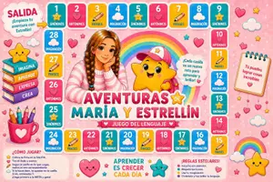 Vista previa - Juegos / Gamificación - Aventuras Estrellín. Juego manipulativo de lenguaje. Sinónimos, antónimos, frases e imaginación. - página 1