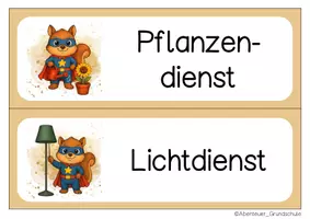 Vorschau - Bildkarten - Eichhörnchen Klassendienste Klassentier Eichhörnchen - Seite 2