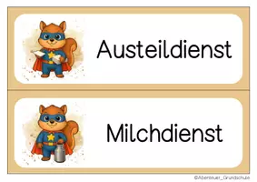 Vorschau - Bildkarten - Eichhörnchen Klassendienste Klassentier Eichhörnchen - Seite 3