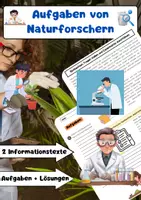 Vorschau - Arbeitsblätter - Aufgaben von Naturforschern: Experimente & Beobachtung - Deckblatt