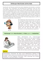 Vorschau - Arbeitsblätter - Werkzeuge von Naturforschern: Beobachtung, Mikroskop, Lupe - Seite 1