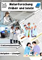 Vorschau - Arbeitsblätter - Naturforschung früher und heute: Methoden, Technologien, Umwelt - Deckblatt