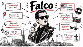 Vorschau - Arbeitsblätter - Lernposter + Arbeitsblätter zum Thema "Falco" + Lösung & MP3 + Mindmap + Infografiken - Seite 2