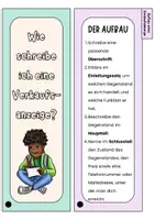 Vorschau - Mal- und Bastelvorlagen - Merkfächer - Verkaufsanzeige verfassen (Beschreiben) - Seite 1