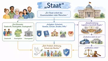Vorschau - Arbeitsblätter - Arbeitsblatt "Staaten" + Onlineübung & MP3 + Infografik - Seite 2