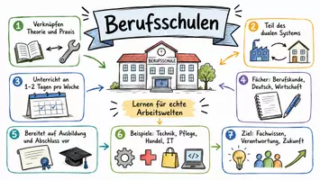 Vorschau - Arbeitsblätter - Lernposter + Arbeitsblätter zum Thema "Berufsschule" + Lösung & MP3 + Mindmap + Infografik - Seite 2