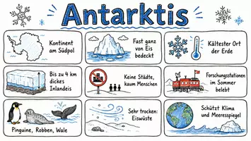 Vorschau - Arbeitsblätter - Lernposter + Arbeitsblätter zum Thema "Antarktis" + Lösung & MP3 + Mindmap + Infografik - Seite 2