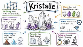 Vorschau - Arbeitsblätter - Lernposter + Arbeitsblatt "Kristalle" + Onlineübung & MP3 + Mindmap + Infografik - Seite 2