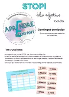 Vista previa - Refuerzo / NEE / Materiales de apoyo - Stop dels adjectius - Portada