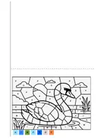Vorschau - Mal- und Bastelvorlagen - Das hässliche Entlein - Leseheft mit Ausmalbild & Buchstaben-Puzzle - Seite 1